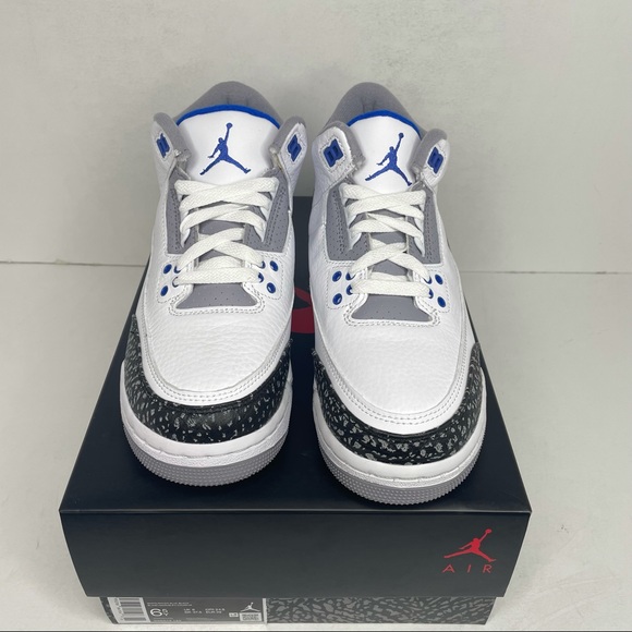 Nike Air Jordan 3 Retro GS “Racer Blue” NEW - Picture 2 of 4